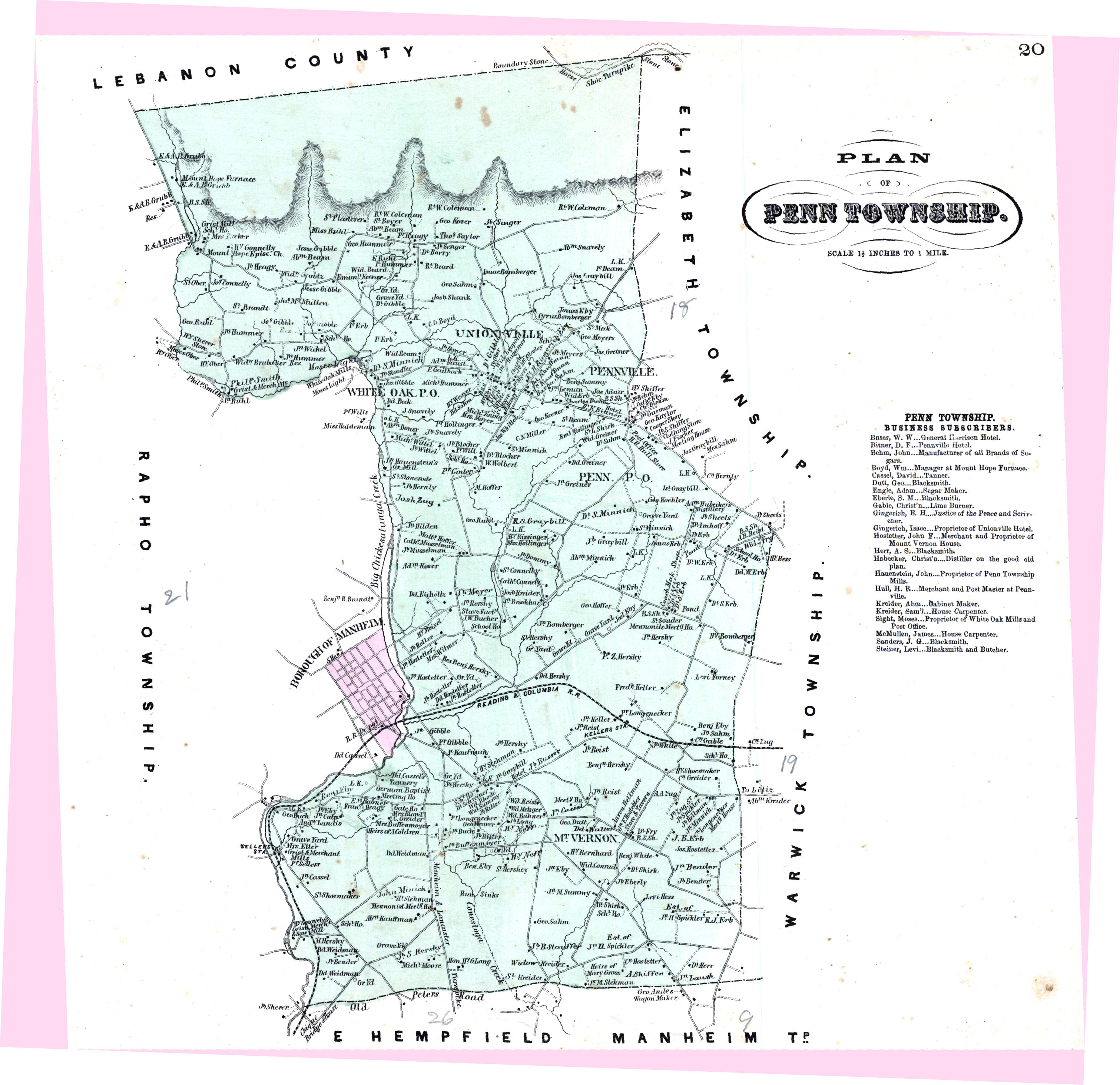 Lancaster County Ancestor Tracks